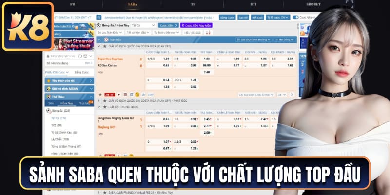 Sảnh Saba quen thuộc với chất lượng top đầu